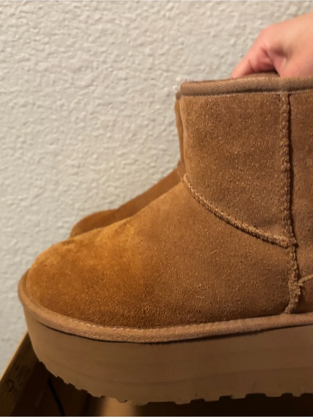 UGG Chestnut Suede Platform Booties - Women's